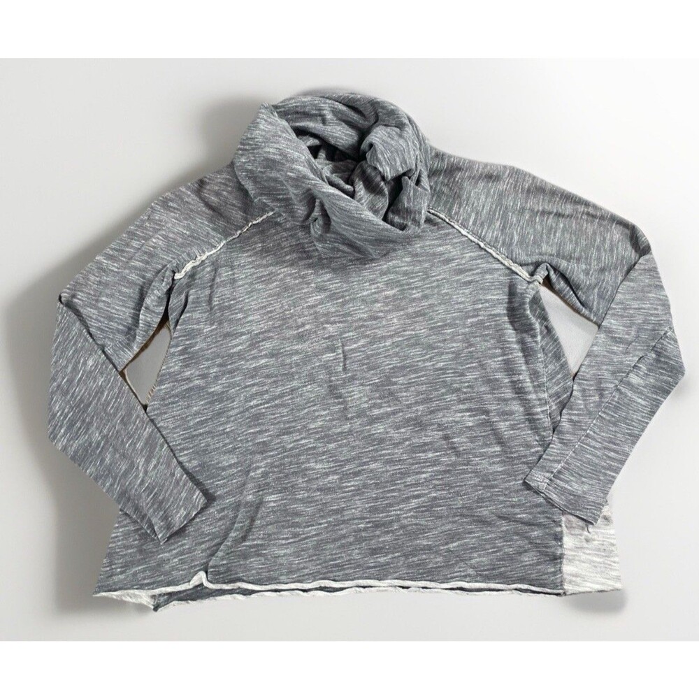 Free People FP Beach Gray Cowl Neck Cotton Pullover Women’s XS/S